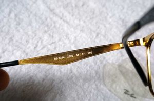 Original Ray Ban Spectacles Frame Black Gold Specs