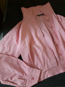 Pink Crop Shirt