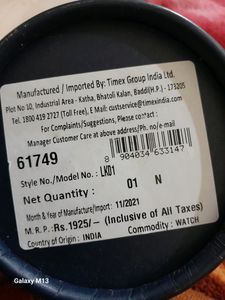 Female Watch Timex Company