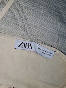 Zara Beige Wrap Around Top