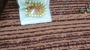 Hair Pins with Colorful Stones