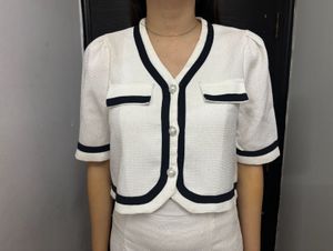 White And Black top skirt set