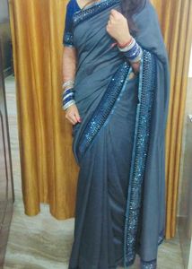 Beautiful Blue Saree