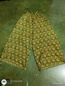 paisley printed cotton palazzo ethnic flared pants