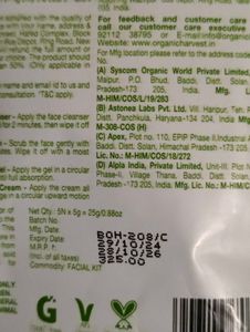 pack of 5 , face wash, serum, facial kit