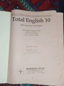 Total English Book Class 10 ICSE