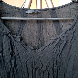 Black Lace above Knee length Dress