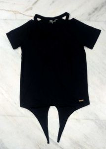 Black Cut Out Top