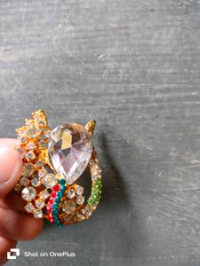 Vintage Rhinestone Butterfly Brooch