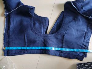 Elegant Navy Blue Blouse