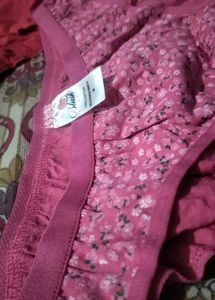 Blush Intimates Floral Cotton Panties - Size M