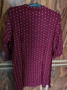 Plus Size Maroon Dress