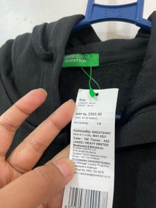 Benetton Zip Up Hoodie