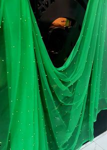 Green Net Saree