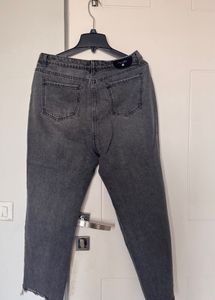 Distressed Gray Jeans