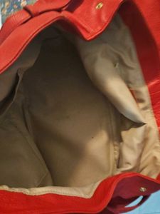Red large Handbag on sale