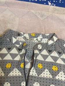Collard V Neck 3 Qtr Slv Kurti