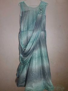 Sparkly Aqua Evening Gown