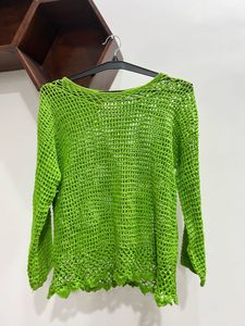 Green Crochet Top