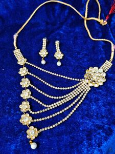 Elegant Floral Rhinestone Jewelry Set