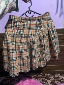 Plaid Mini Skirt