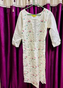 Women White Kurti