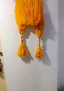 Embroidered Yellow Kurta Set