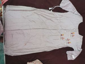 Embroidered Kurta With Pant And Dupatta