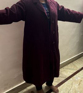 Warm Long Wine Overcoats
