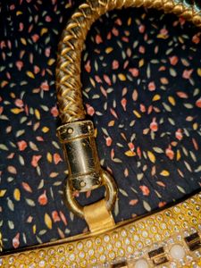 Glamorous Gold Beaded Evening Bag