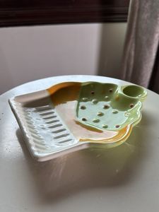 serving Snacks Plates