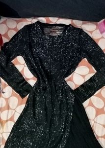 Black Shining Top Sweater