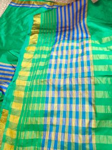 Green &amp; Blue Saree