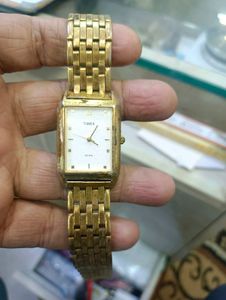 Timex Golden Watch(Need Battery )