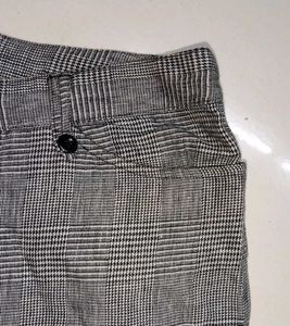 Grey Plaid Shorts