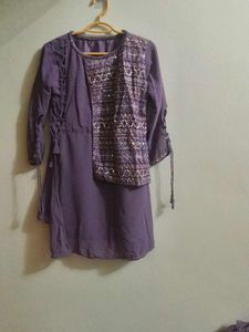 Elegant Purple Kurta Set