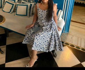 Blue Floral Dress