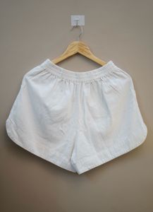 White Casual Shorts
