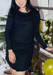 Little Black Warm Dress