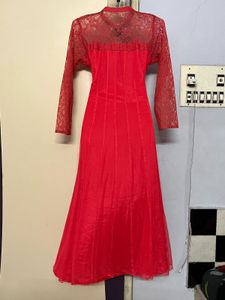 Pintrest Elegant Red Lace Dress