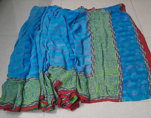 Blue &amp; Green Saree
