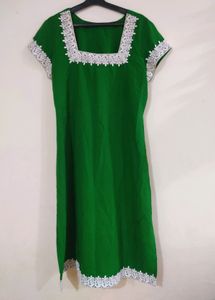 Beautiful Lace Work Kurti