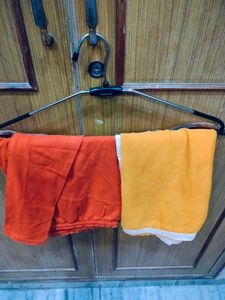 Elegant Orange Embroidered Kurta
