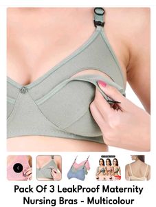 Pack Of 3 Leakproof Maternity Nursing Bra