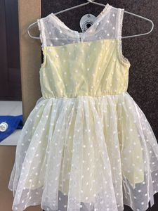 Adorable Yellow Polka Dot Dress