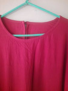 full sleeve maroon maxi dress ( bust 40-42)