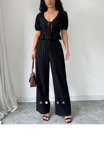 Chic Black Two-Piece Set