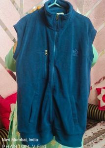Winter Jacket-blue Sleeveless Fleece