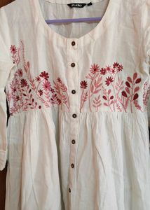 Zudio White Kurti