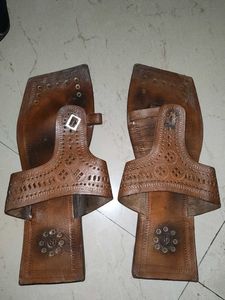 Brown Leather Ethnic sandals
